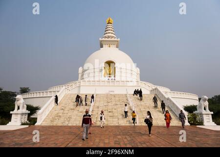 World Peace Pagoda Stock Photo