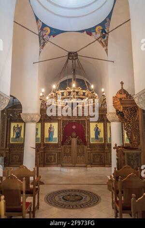 HAVANA, CUBA - FEB 23, 2016: Interior of St. Nicholas Greek Orthodox Church in Havana, Cuba Stock Photo