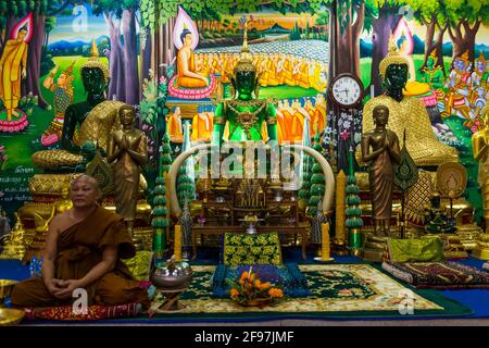 Laos, Pakse, the Vat Phou Salao temple Stock Photo