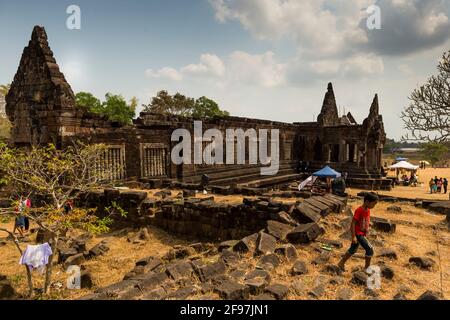 Laos, Champasak, scenes in the Vat Phou temple Stock Photo