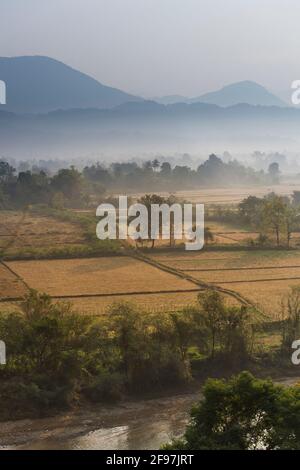 Laos, Vang Vieng, the Tham Chang cave Stock Photo