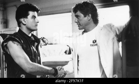 CHARLIE SHEEN in MAJOR LEAGUE (1989), directed by DAVID S. WARD. Copyright:  Editorial use only. No merchandising or book covers. This is a publicly  distributed handout. Access rights only, no license of