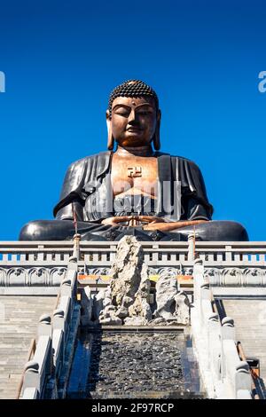 Vietnam, Sapa, Mount Fansipan, Buddha statue Stock Photo