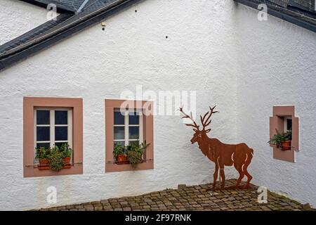 Alley in Kronenburg near Dahlem, Eifel, North Rhine-Westphalia, NRW, Germany Stock Photo