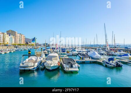 View of marina in the spanish city santander