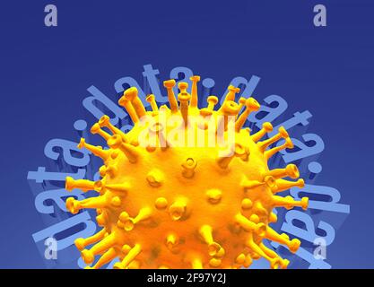 Coronavirus medical data, conceptual illustration Stock Photo