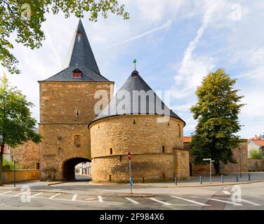 The Breite Tor, city of Goslar in the Harz Mountains, Lower Saxony, Germany Stock Photo