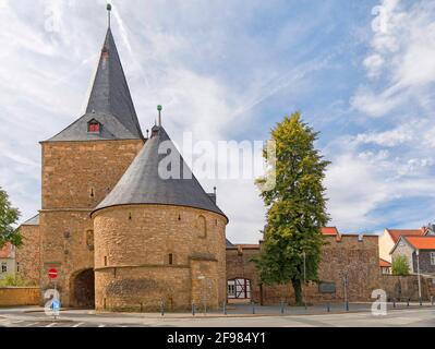 The Breite Tor, city of Goslar in the Harz Mountains, Lower Saxony, Germany Stock Photo