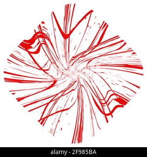 Rounded Stamp Background Stock Vector