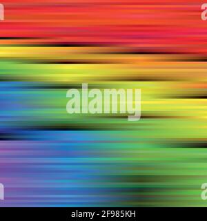 Rainbow spectrum background of blurred horizontal stripes. Abstract vector backdrop Stock Vector