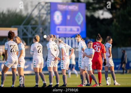 Kingston, UK. 16th Apr, 2021. London City Lionesses ahead of the Vitality Womens FA Cup game between Chelsea and London City Lionesses at Kingsmeadow, in Kingston, England. Credit: SPP Sport Press Photo. /Alamy Live News Stock Photo