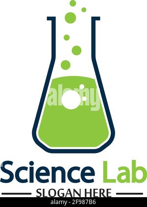 Science Lab logo.Laboratory Tube Logo Template Design Vector, Emblem, Design Concept, Creative Symbol, Icon Stock Vector