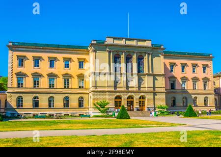 Building of the University of Geneva in Switzerland Stock Photo