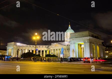 The Kazan Cathedral is considered to be the model for the neoclassical style of Helsinki Cathedral, one of the most iconic landmarks of Helsinki, Finl Stock Photo