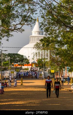 Sri Lanka, Kataragama, temple Kataragama, visitor, Stock Photo