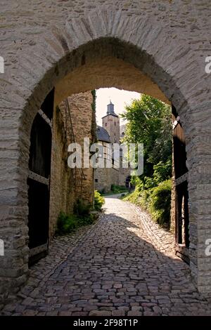 Castle, Burghof, Kronberg im Taunus, Hesse, Germany
