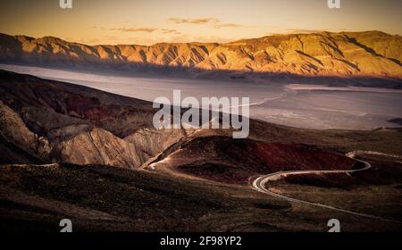 The infinite landscape at Death Valley California - travel photography Stock Photo