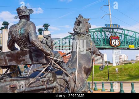 Cyrus Avery Centennial Plaza in Tulsa - USA 2017 Stock Photo