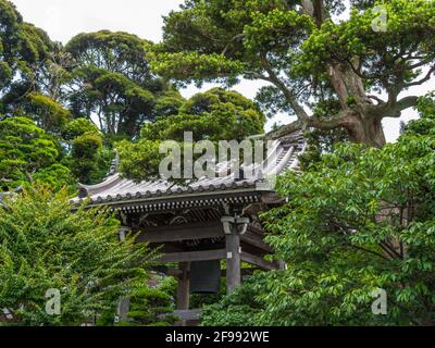 Famous Hase Dera Temple in Kamakura Japan Stock Photo