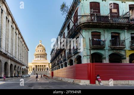 Capitol Havana in the Centro district, Havana Province, Cuba Stock Photo