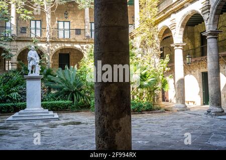 Havana City Museum, Palacio de los Capitanes Generales in the old town, Havana Province, Cuba Stock Photo