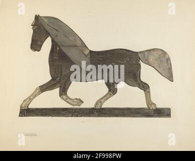 Horse Weather Vane, 1935/1942. Stock Photo