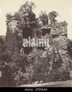 The Exploded Tower, Heidelberg Castle, c. 1865. Stock Photo