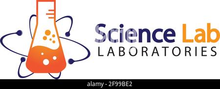 Science Lab logo.Laboratory Tube Logo Template Design Vector, Emblem, Design Concept, Creative Symbol, Icon Stock Vector