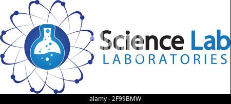 Science Lab logo.Laboratory Tube Logo Template Design Vector, Emblem, Design Concept, Creative Symbol, Icon Stock Vector