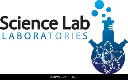 Science Lab logo.Laboratory Tube Logo Template Design Vector, Emblem, Design Concept, Creative Symbol, Icon Stock Vector
