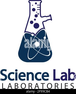 Science Lab logo.Laboratory Tube Logo Template Design Vector, Emblem, Design Concept, Creative Symbol, Icon Stock Vector
