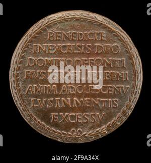 Inscription in a Wreath [reverse], c. 1500 Stock Photo - Alamy