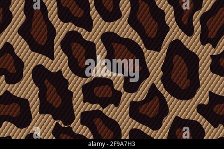 Abstract modern snake skin seamless pattern. Animals trendy background. Brown decorative vector stock illustration for print, card, postcard, fabric Stock Vector