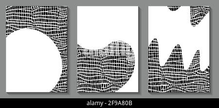 Animals trendy web banner. Abstract crocodile leather pattern. Nature concept design. Black and white vector illustration for print, social media Stock Vector
