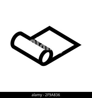 Simple vector illustration of a roll with the ability to change. Stock Vector