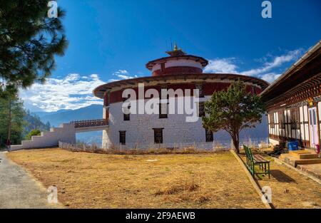 Established in the year 1968, the National Museum of Bhutan in Ta Dzong at Paro is home to more than 3000 masterpieces and artworks. These artworks ar Stock Photo