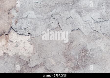 Concrete wall, cement texture, gray grunge dirty floor, abstract background, urban decorative design. Cracked surface of building. Messy stucco, rough Stock Photo