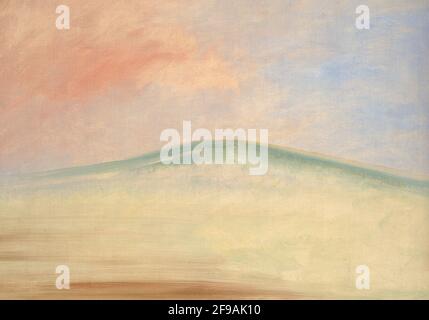 Landscape Background, 1846-1848. Stock Photo