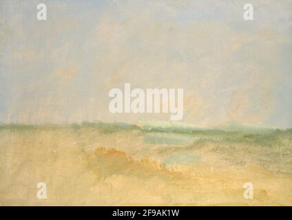 Landscape Background, 1846-1848. Stock Photo