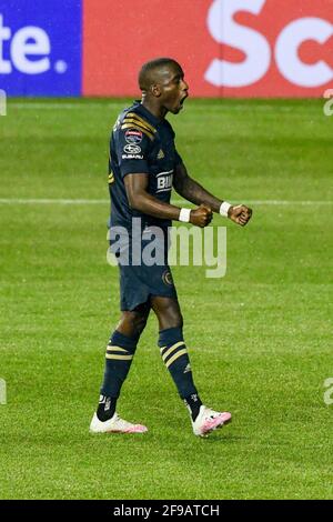 Philadelphia Union supporters section, MLS soccer Stock Photo - Alamy