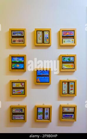 MODICA, ITALY, APRIL 26, 2017: Interior of the museum of chocolate in Modica, Sicily, Italy Stock Photo