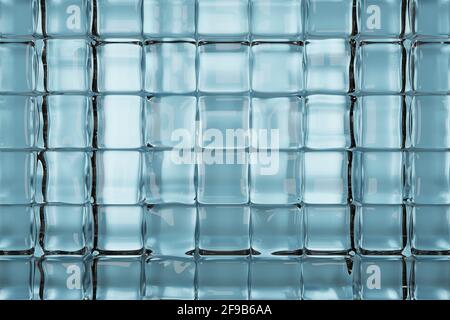 3D illustration of close up ice cubes background Stock Photo