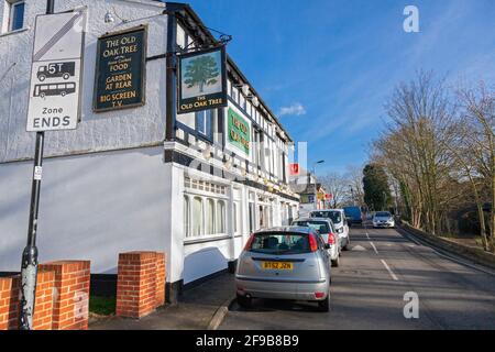 UK, England, London, Southall, The Old Oak Tree public house on The Common Stock Photo