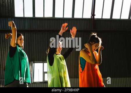Young fans cheer Stock Photo - Alamy