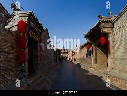 Yu county in hebei province warming Yang fort local-style dwelling houses Stock Photo