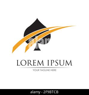 Ace logo vector illustration design template Stock Vector