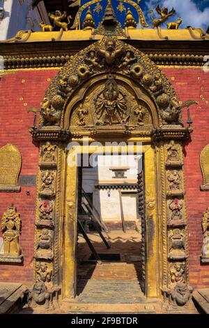 The Golden Gate is one of the most beautiful and one of the most intricately decorated gates that we had seen. Locally the gate is known as Lu Dhowka Stock Photo