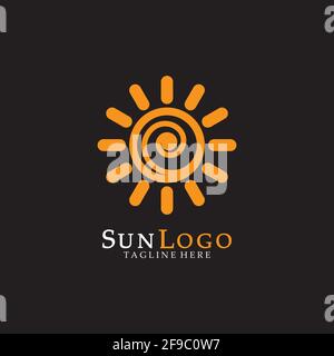 Sun Vector illustration Icon Logo Template design Stock Vector