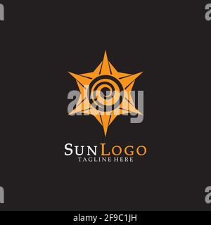 Sun Vector illustration Icon Logo Template design Stock Vector
