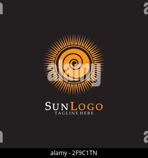 Sun Vector illustration Icon Logo Template design Stock Vector